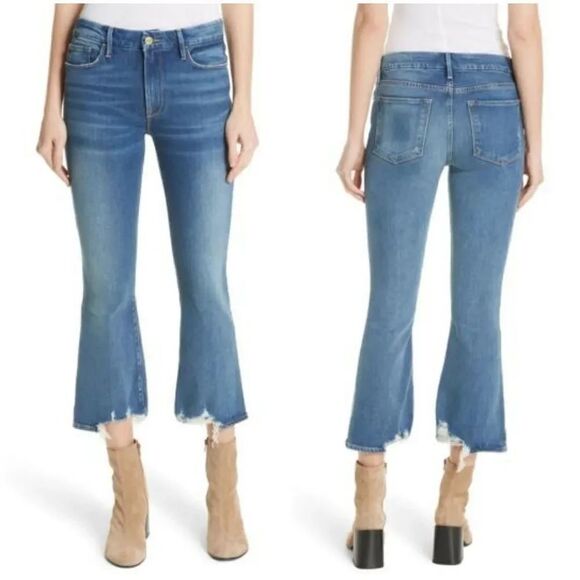 Frame Denim Denim - FRAME Le Crop Mini Boot Jeans sz 26